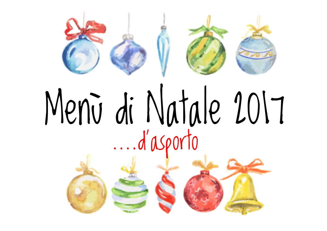 Menu' di Natale d'asporto